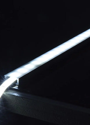 LYYT Aluminium LED Tape Profile Wide Crown 1m Black LYYT