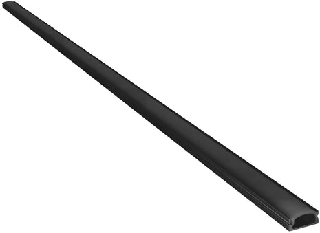 LYYT Aluminium LED Tape Profile Short Crown 2m Black LYYT
