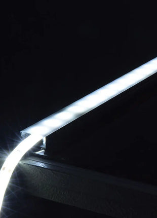 LYYT Aluminium LED Tape Profile Wide Crown 2m Black LYYT