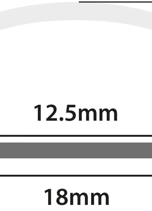 LYYT Aluminium LED Tape Profile Short Crown 1m Clear LYYT