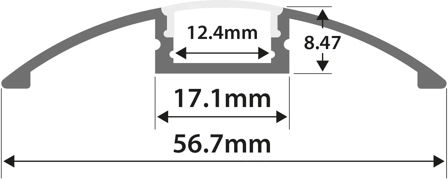 Profilé LED flexible de 1m en aluminium spécial courbe Profilé LED flexible de 1m en aluminium spécial courbe