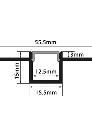 LYYT Flush Mount Plaster In 1m LYYT