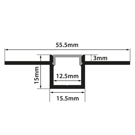 LYYT Flush Mount Plaster In 1m LYYT