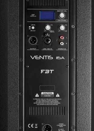 FBT Audio VENTIS 115A 2-way Bass reflex Active speaker - 15"+ 1" - 700Wrms+200Wrms
