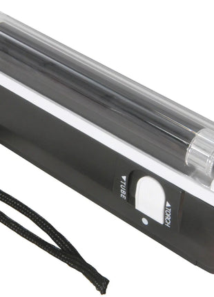 QTX Lamp with built in black light projector - black QTX