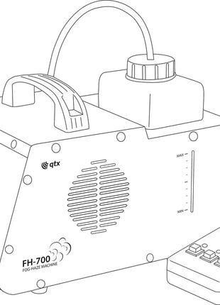 QTX FH-700 Mini Fog-Haze Machine 700W QTX