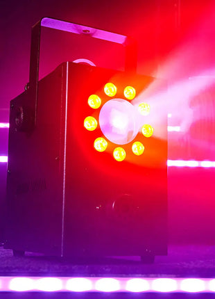 QTX Compact LED Fog Machine with RGB Moonflower Effect 400W QTX