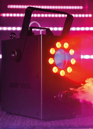 QTX Compact LED Fog Machine with RGB Moonflower Effect 400W QTX