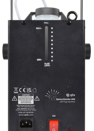 QTX Compact LED Fog Machine with RGB Magic Ball Effect 400W QTX