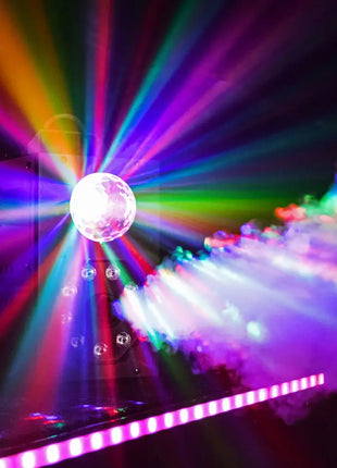 QTX Compact LED Fog Machine with RGB Magic Ball Effect 400W QTX