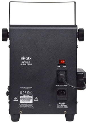 QTX LED Double Bubble Machine QTX