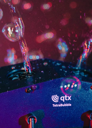 QTX High Output 4-Wheel Bubble Machine QTX
