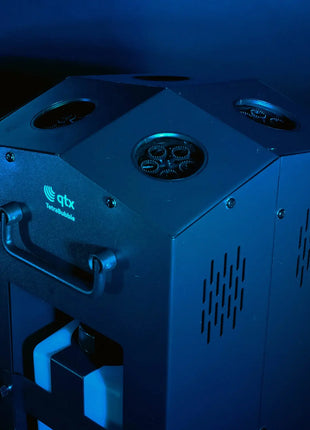 QTX High Output 4-Wheel Bubble Machine QTX