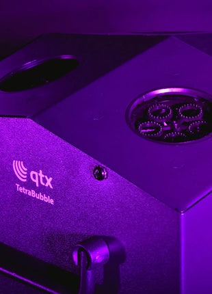 QTX High Output 4-Wheel Bubble Machine QTX