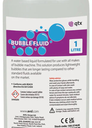 QTX Bubble Fluid, 1 litre QTX