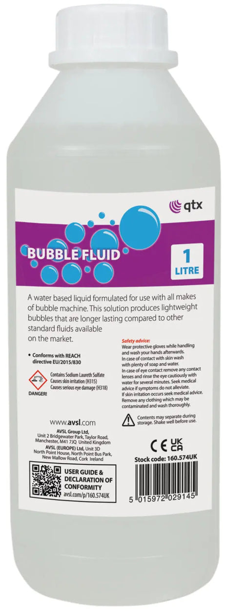 QTX Bubble Fluid, 1 litre QTX