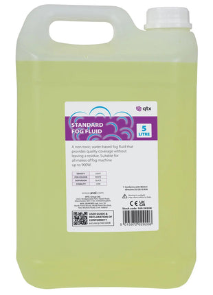 QTX Standard Fog Fluid Yellow 5L QTX