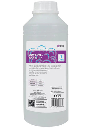 Low Level Fog Fluid Low Level Fog Fluid 1L QTX