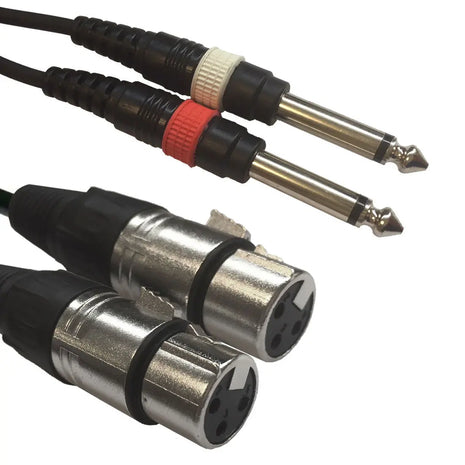 Accu Cable AC-2XF-2J6M/15 2x XLR female/2x63 Jack