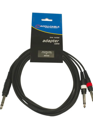 Accu Cable AC-J6S-2J6M/3 Jack 63mm stereo/2x Jack