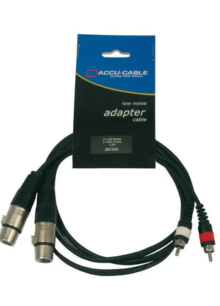 Accu Cable AC-2XF-2R/15 2 XLR female to 2 RCA15m