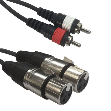 Accu Cable AC-2XF-2R/15 2 XLR female to 2 RCA15m