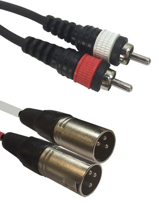 Accu Cable AC-2XM-2RM/3 2x XLR male to 2x RCA cinch