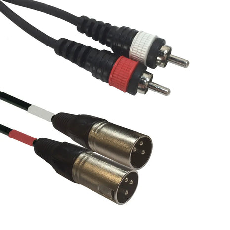 Accu Cable AC-2XM-2RM/3 2x XLR male to 2x RCA cinch