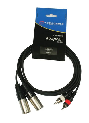 Accu Cable AC-2XM-2RM/5 2x XLR male to 2x RCA cinch