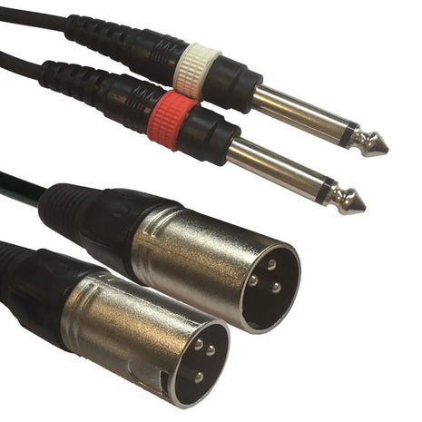 Accu Cable AC-2XM-2J6M/3 2x XLR male to 2x 63 Jack