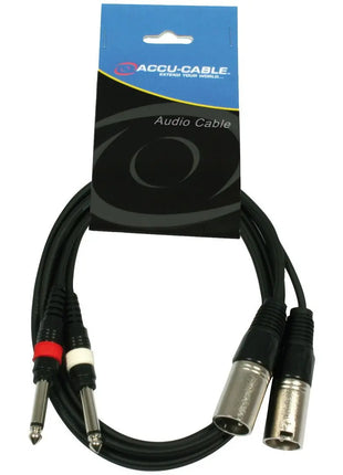Accu Cable AC-2XM-2J6M/3 2x XLR male to 2x 63 Jack