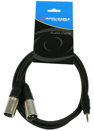 Accu Cable AC-J3S-2XM/3 35 Jack Stereo to 2x XLR m