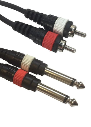 Accu Cable AC-2R-2J6M/15 RCA 2x mono 63 Jack 15m