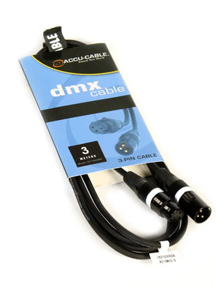 Accu Cable AC-DMX3/3 3 p. XLRm/3 p. XLRf 3m DMX