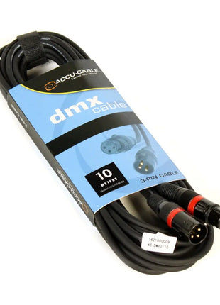 Accu Cable AC-DMX3/10 3 p. XLRm/3 p. XLRf 10m DMX