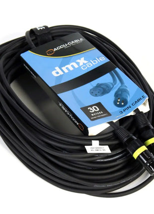 Accu Cable AC-DMX3/30 3 p. XLRm/3 p. XLRf 30m DMX