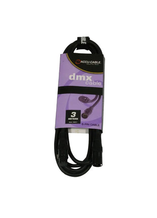 Accu Cable AC-DMX5/3 - 5 p. XLR m/5 p. XLR f 3m DMX