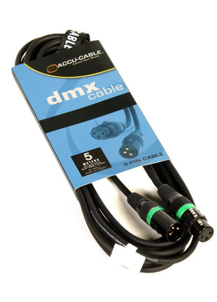 Accu Cable AC-DMX3/5 3 p. XLRm/3 p. XLRf 5m DMX