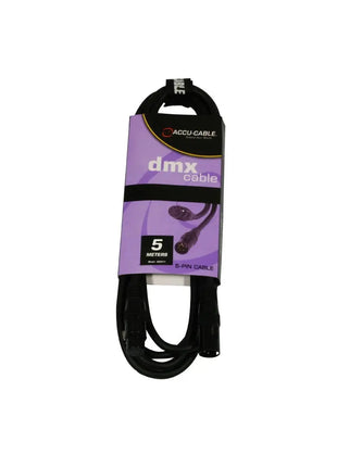 Accu Cable AC-DMX5/5 - 5 p. XLR m/5 p. XLR f 5m DMX