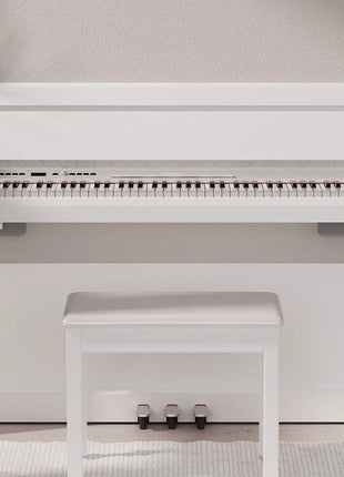 NU-X NCK-330 Digital Upright Piano - White NU-X