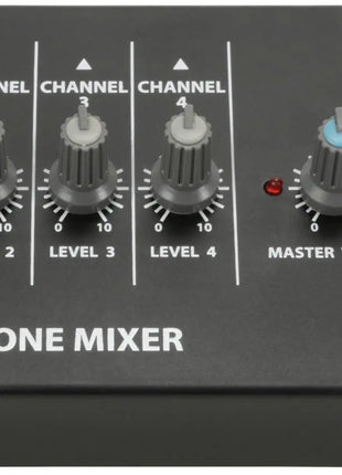 QTX 4 Channel Mini Microphone Mixer QTX