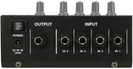 QTX 4 Channel Mini Microphone Mixer QTX