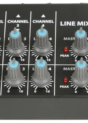 QTX 4 Stereo Channel Line Level & Instrument Mixer QTX