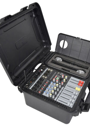 Citronic FLITE-600 Powered Mixer + 2 UHF Microphones + DSP Citronic