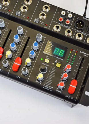 Citronic CSR-63 Rack-mountable Mixer 9 Channel with DSP+BT Citronic