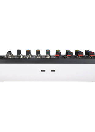 Citronic Q-PAD-8 | 8-Channel Compact Mixer with USB, Bluetooth &amp; Audio Interface Citronic