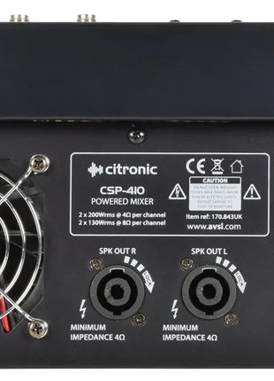 Citronic CSP-410 powered mixer 400W Citronic