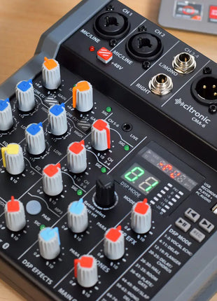 Citronic CMA-6 Compact Mixer with DSP FX and BT/USB Citronic