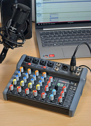 Citronic CMA-8 Compact Mixer with DSP FX and BT/USB Citronic