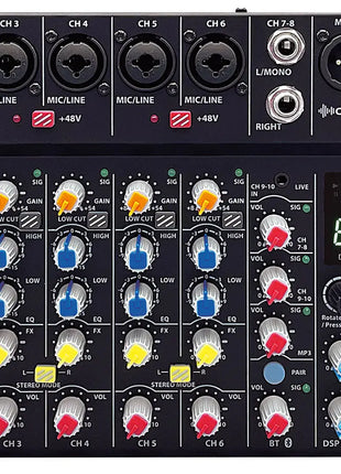 Citronic CMA-10 Compact Mixer with DSP FX and BT/USB Citronic